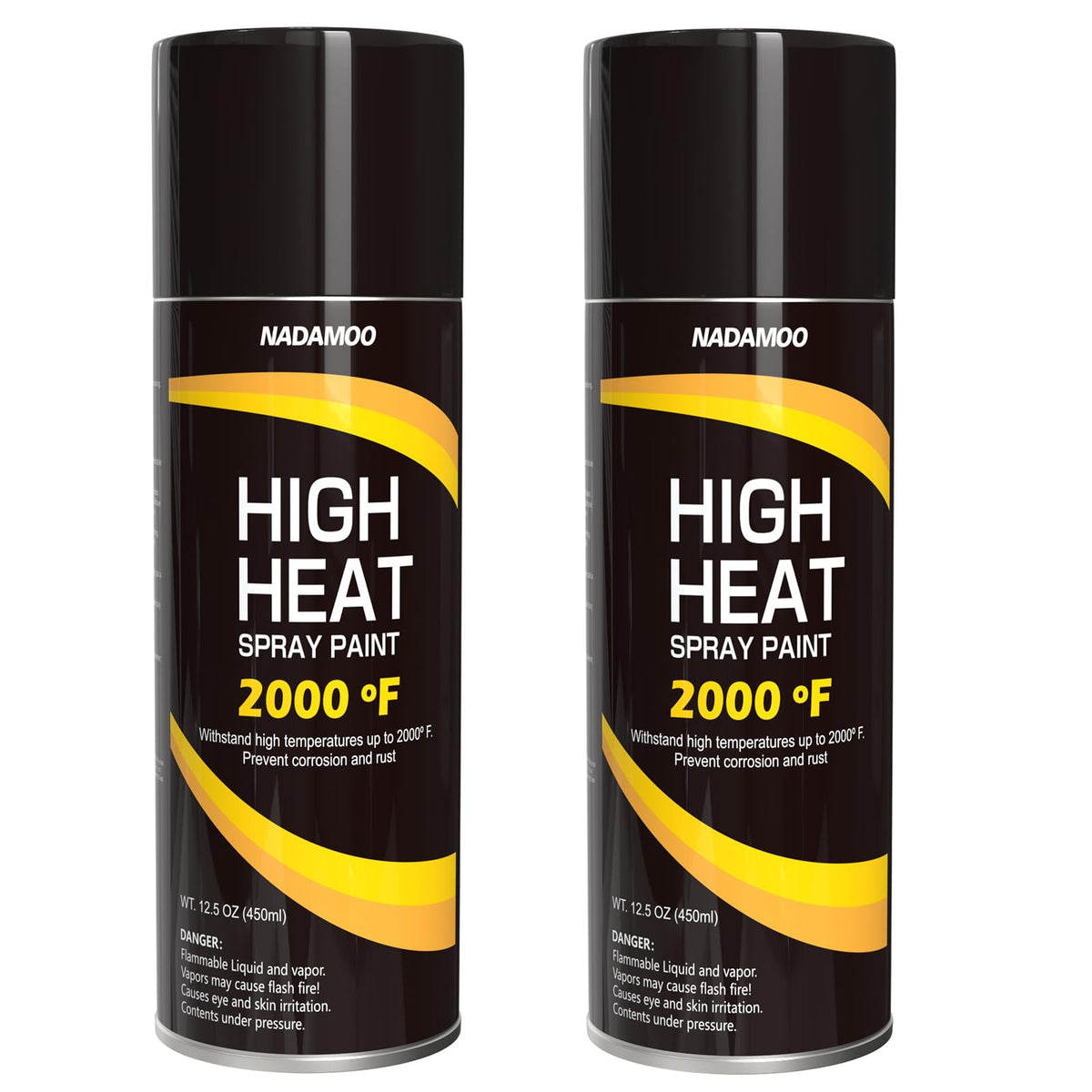 NADAMOO front can packaging shows two aerosol cans and brand clarity for quick purchase benefit