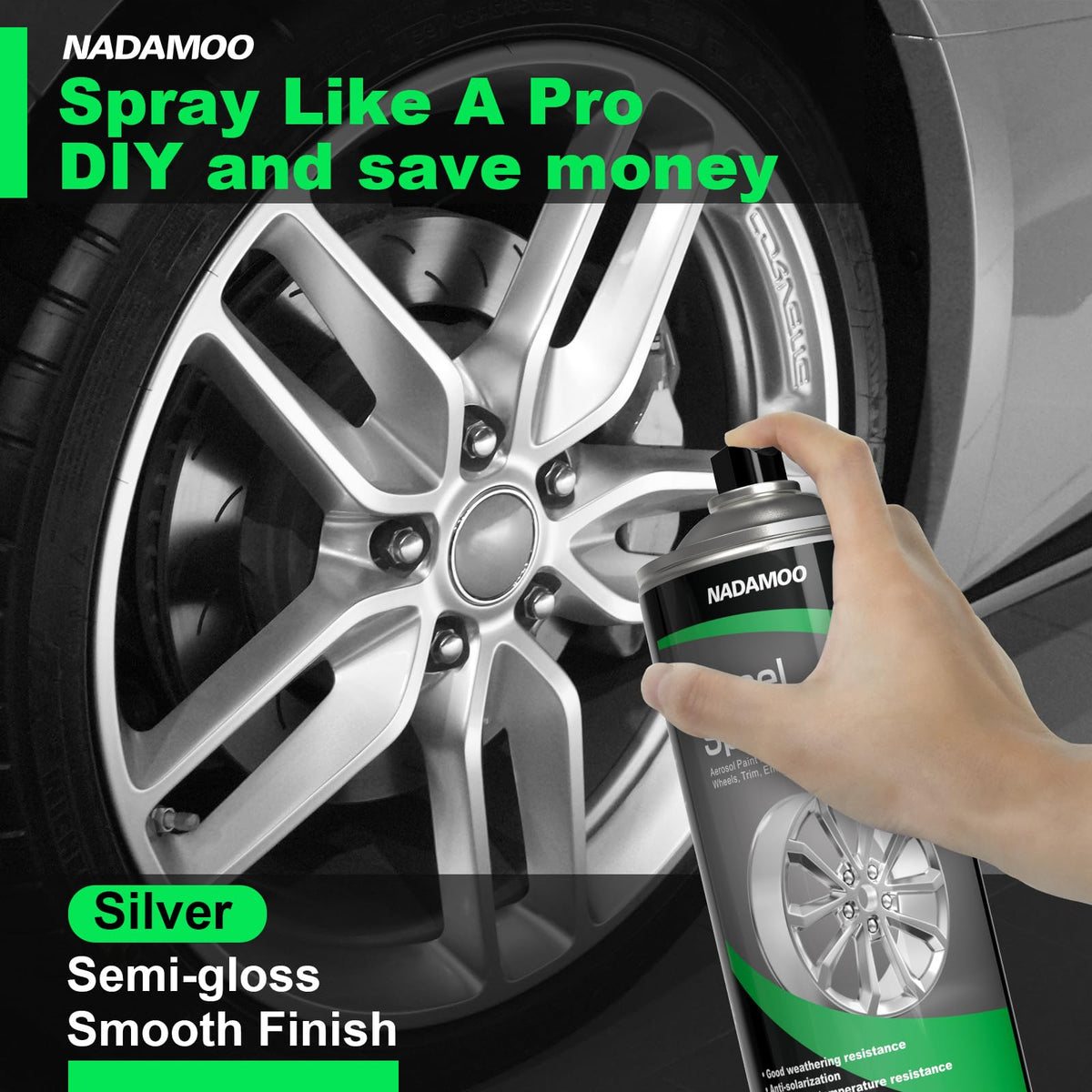 NADAMOO semi-gloss surface texture close-up highlighting smooth durable sheen
