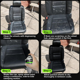 NADAMOO shoe makeover before and after demonstrating color renewal and scuff concealment