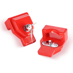 NAKANEKO glad hand lock close-up of cylinder and keyhole for secure locking