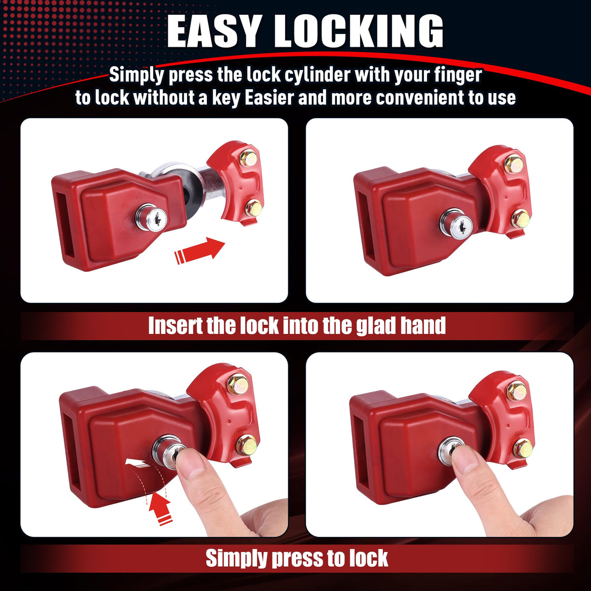 NAKANEKO lock next to ruler showing compact size and portability