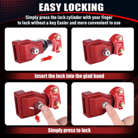 NAKANEKO lock next to ruler showing compact size and portability