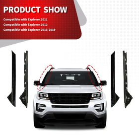 Nakkaa driver-side installed A-pillar trim reducing gaps and wind intrusion benefit