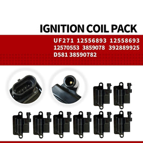 Nakkaa ignition coil close-up showing UF271 design and durable housing benefit