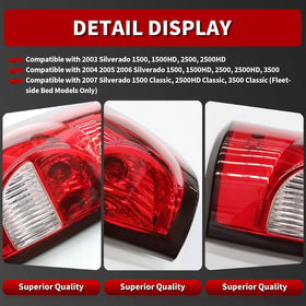 Nakkaa tail light installed on Silverado rear improving vehicle appearance