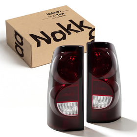 Nakkaa front view of smoked tail lights showing sleek styling and fit
