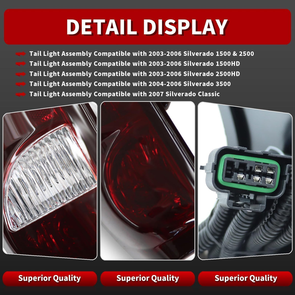 Nakkaa wiring harness and bulbs included for easy plug-and-play