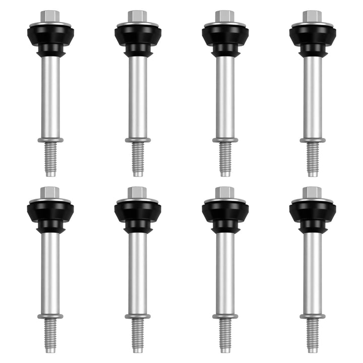 Nakonic front view of 8 valve cover bolts showing uniform finish and fit benefit