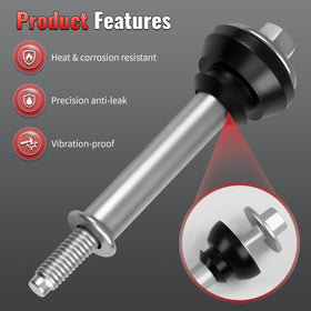 Nakonic bolt beside coin showing scale for size confirmation benefit