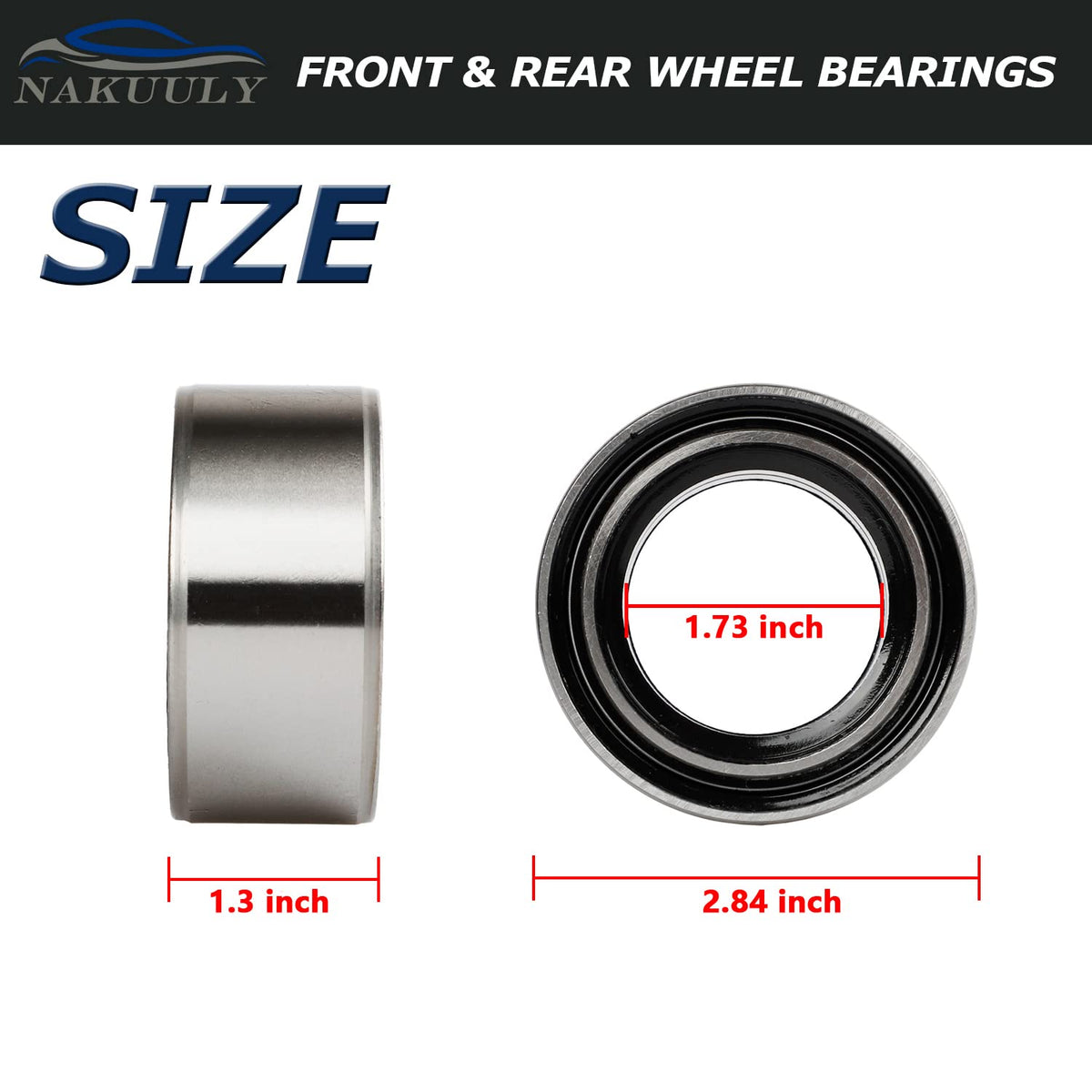 Nakuuly bearing inner race and rollers visible, illustrating precision fit and smooth rotation
