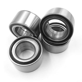 Nakuuly bearings in a workshop next to Polaris Ranger emphasizing durable repair