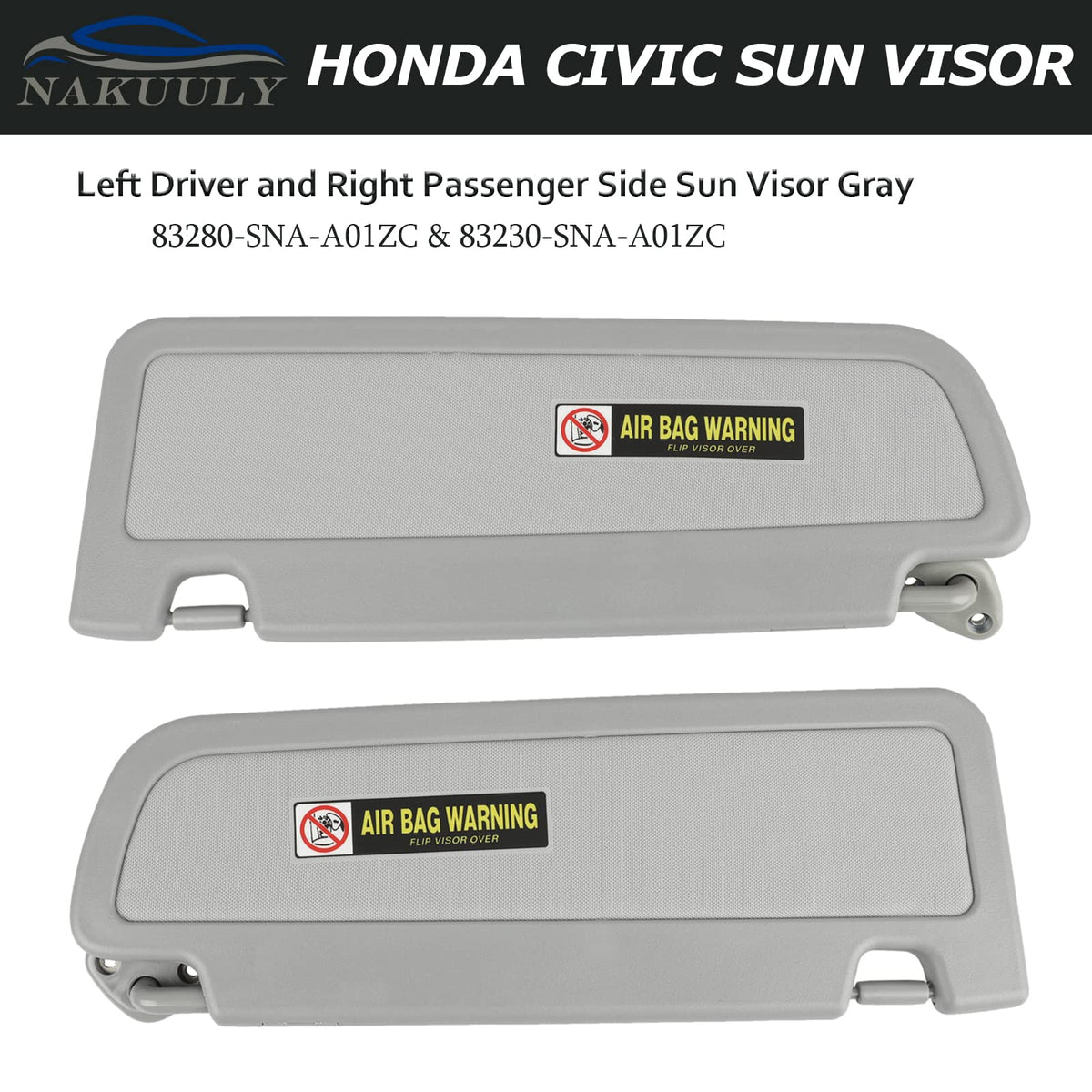 Nakuuly vanity mirror close-up on visor providing clear reflection benefit