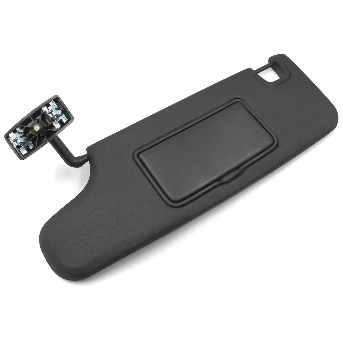 Nakuuly driver-side visor front view showing clean black finish and shape benefits shade