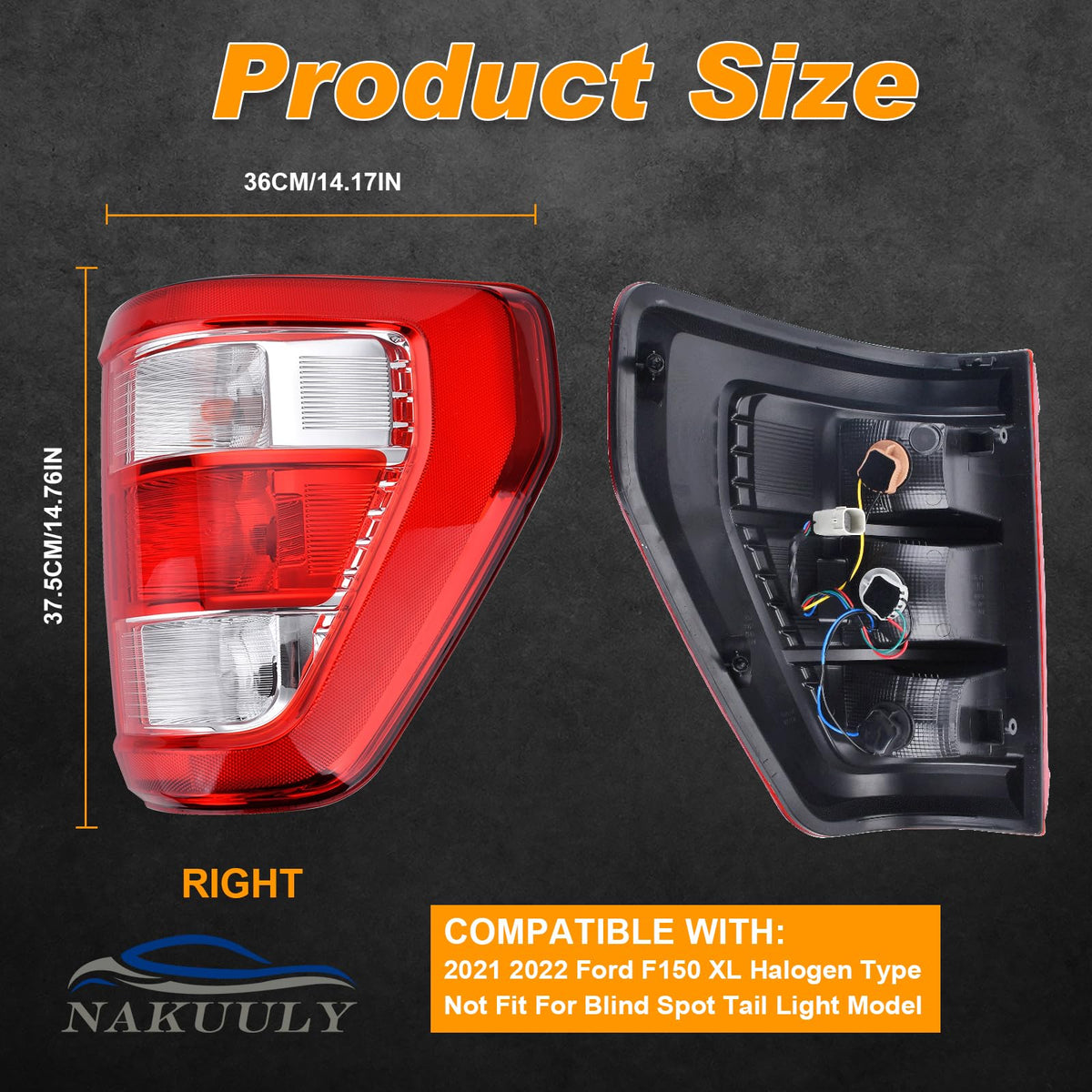 Nakuuly right taillight back housing highlighting sturdy construction benefit
