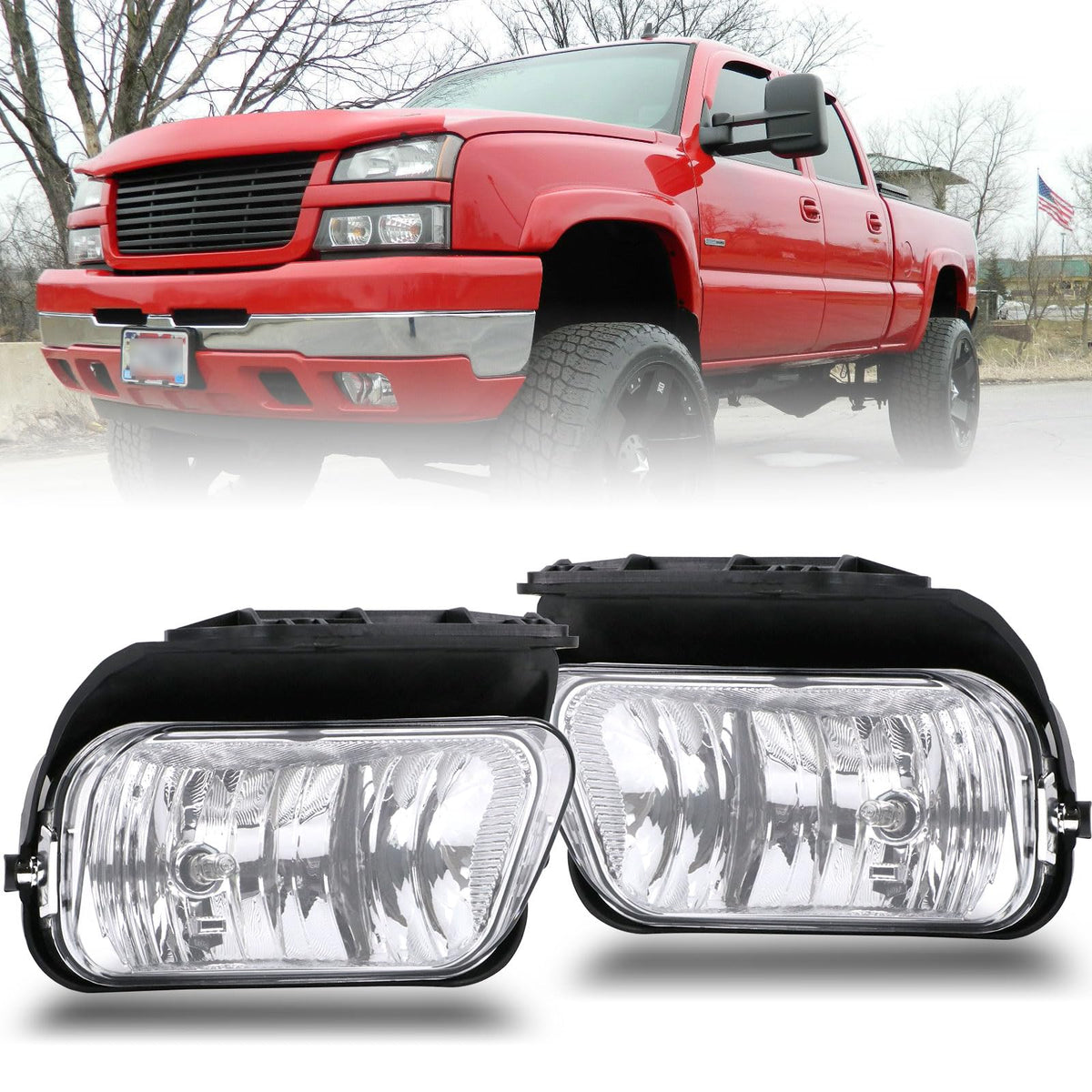 nakuuly fog lights on truck at night demonstrating clearer road view