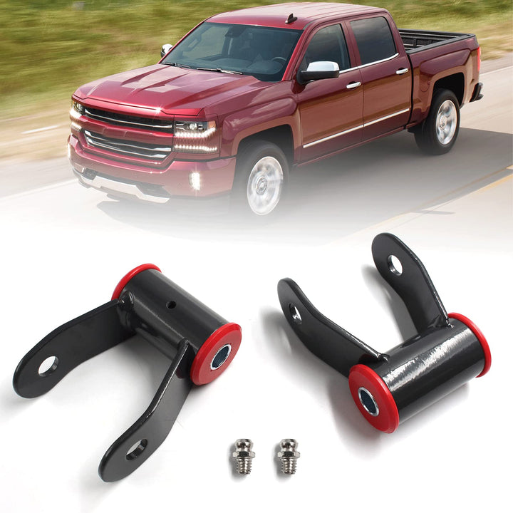 Nakuuly front packaging shackle kit showing contents and fit