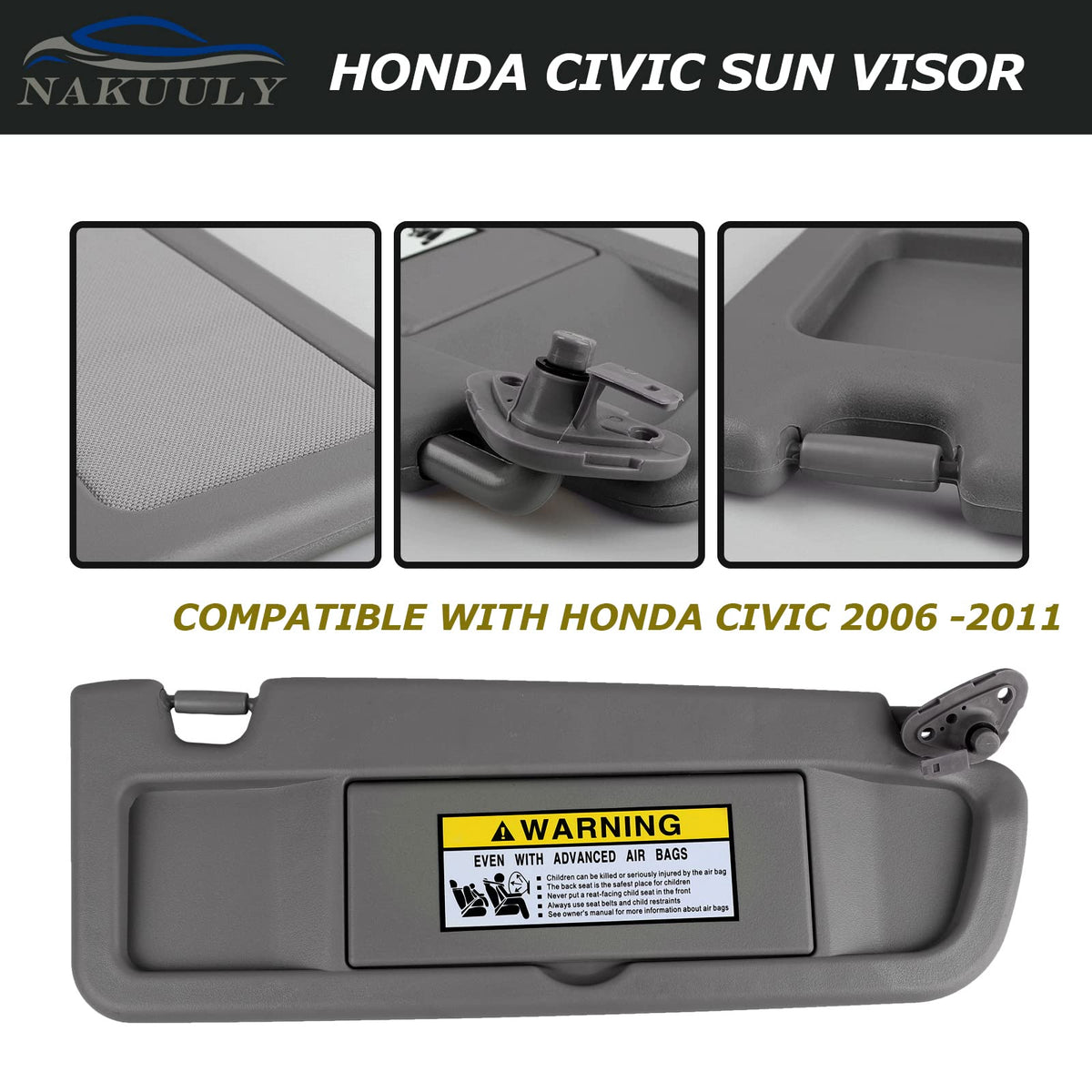 Nakuuly installed on driver side demonstrating glare protection and fit