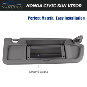 Nakuuly passenger-side installed visor indicating seamless interior match