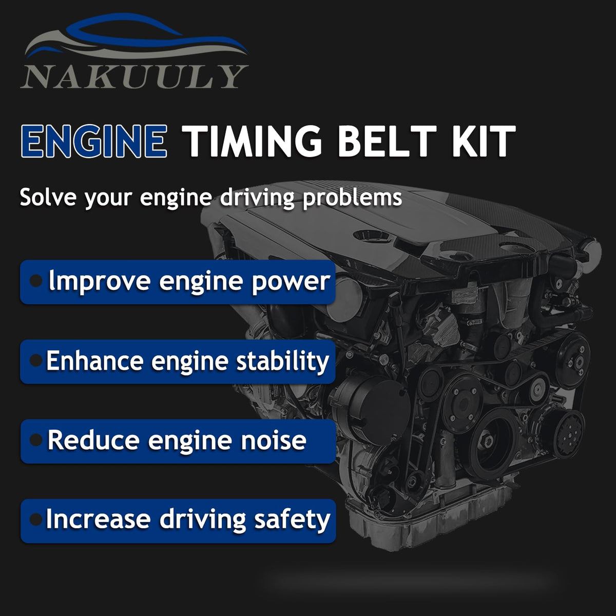 Nakuuly kit installed in engine bay demonstrating simplified combined service