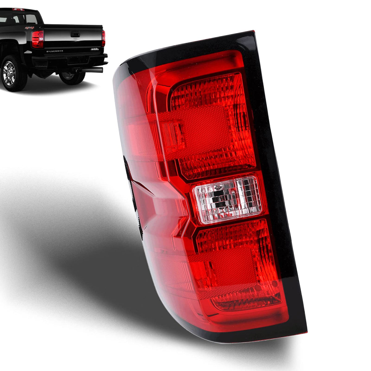 Nakuuly left tail light front view showing clean lens and factory-style look