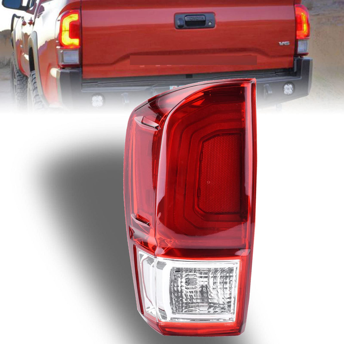 Nakuuly tail light illuminated at night showing clear visibility improvement benefit