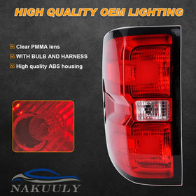 Nakuuly left tail light in packaging with label for safe delivery and identification