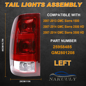 Nakuuly tail light side profile highlighting contour for seamless fit