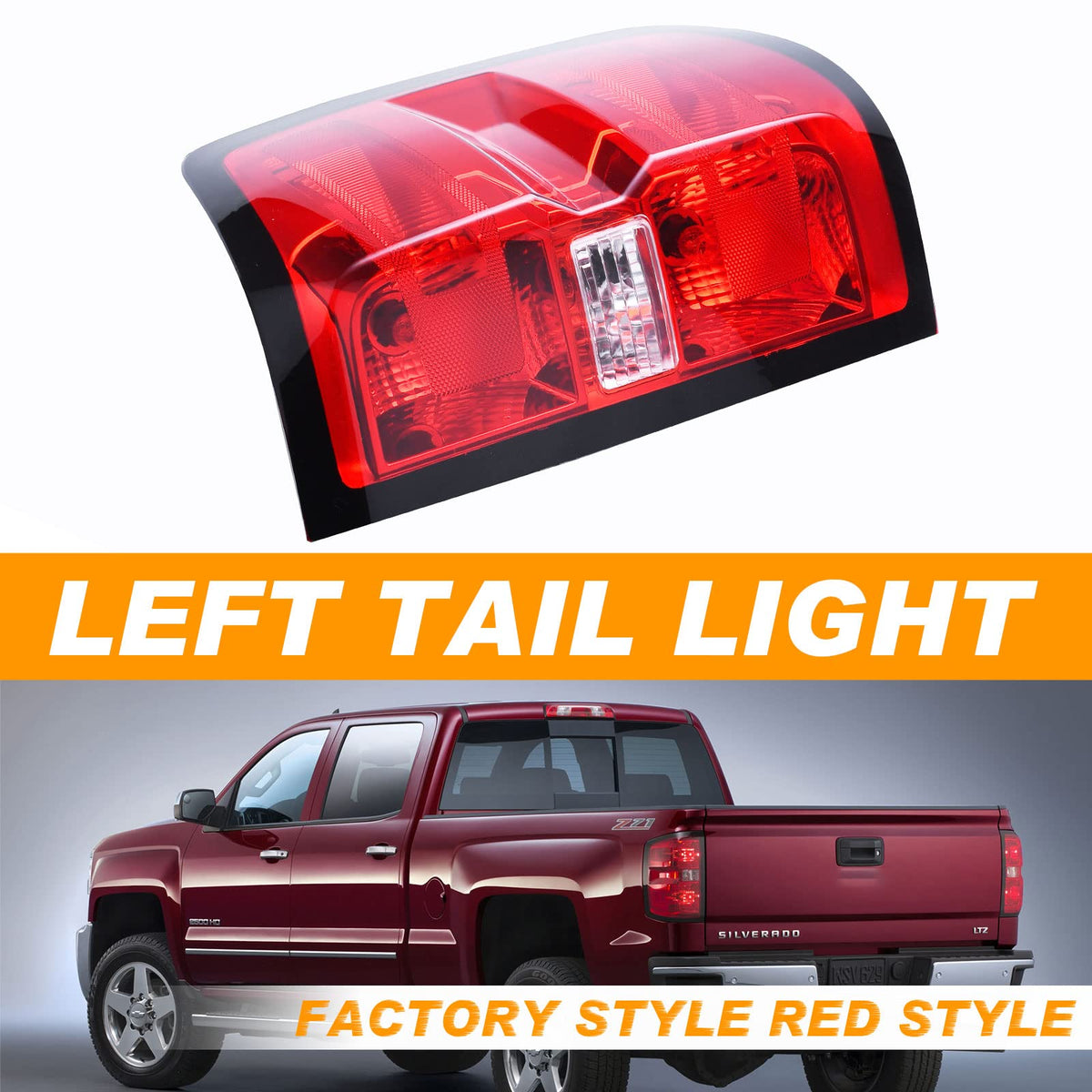 Nakuuly tail light next to ruler showing dimensions and correct scale benefit