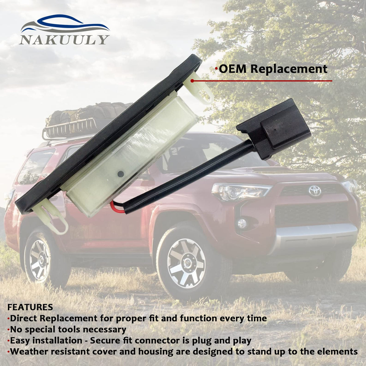 Nakuuly liftgate switch connector detail ensuring proper plug-in compatibility