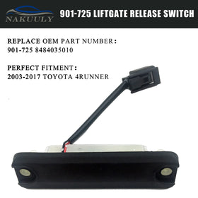 Nakuuly liftgate switch installed in tailgate demonstrating restored function