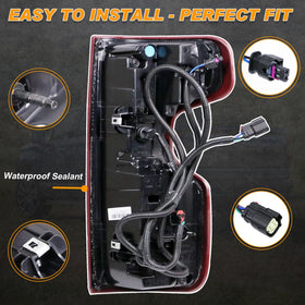 Nakuuly rear harness and connector detail for easy plug-and-play installation