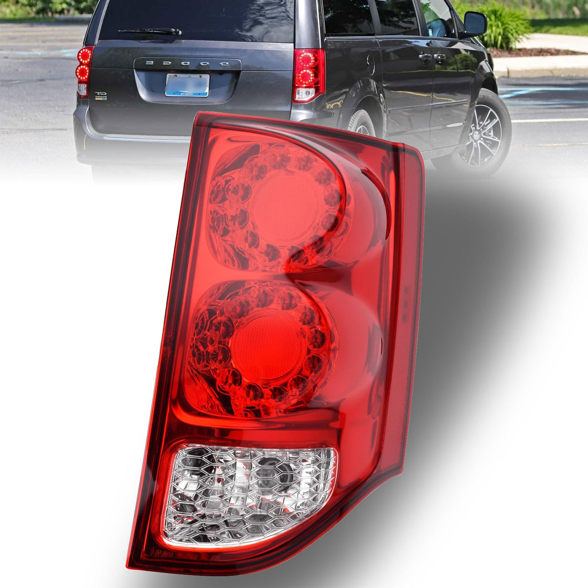 Nakuuly right tail light front view showing full assembly and clean appearance