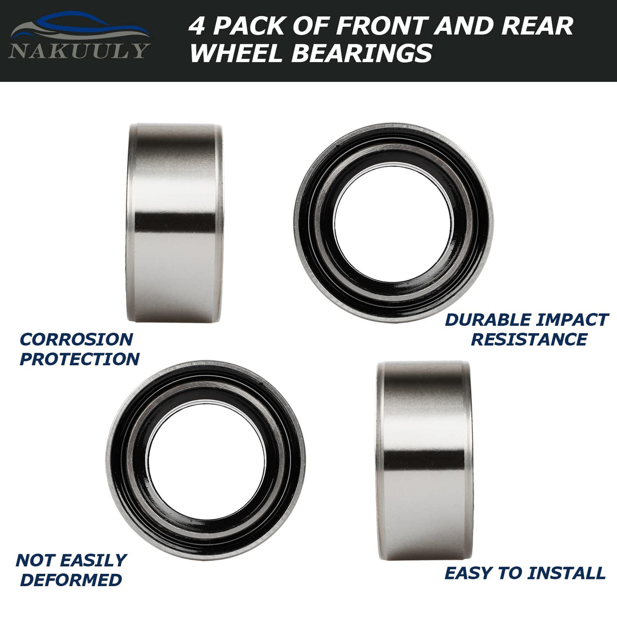 Nakuuly bearing next to coin for scale, showing accurate dimensions and easy verification