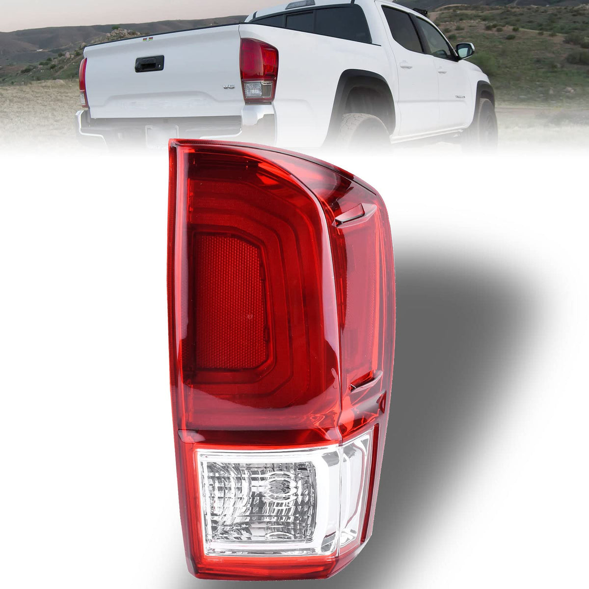 Nakuuly right tail light front view showing clean fit and style