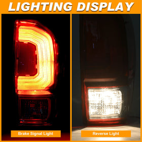 Nakuuly tail light beside common tools showing DIY installation scale