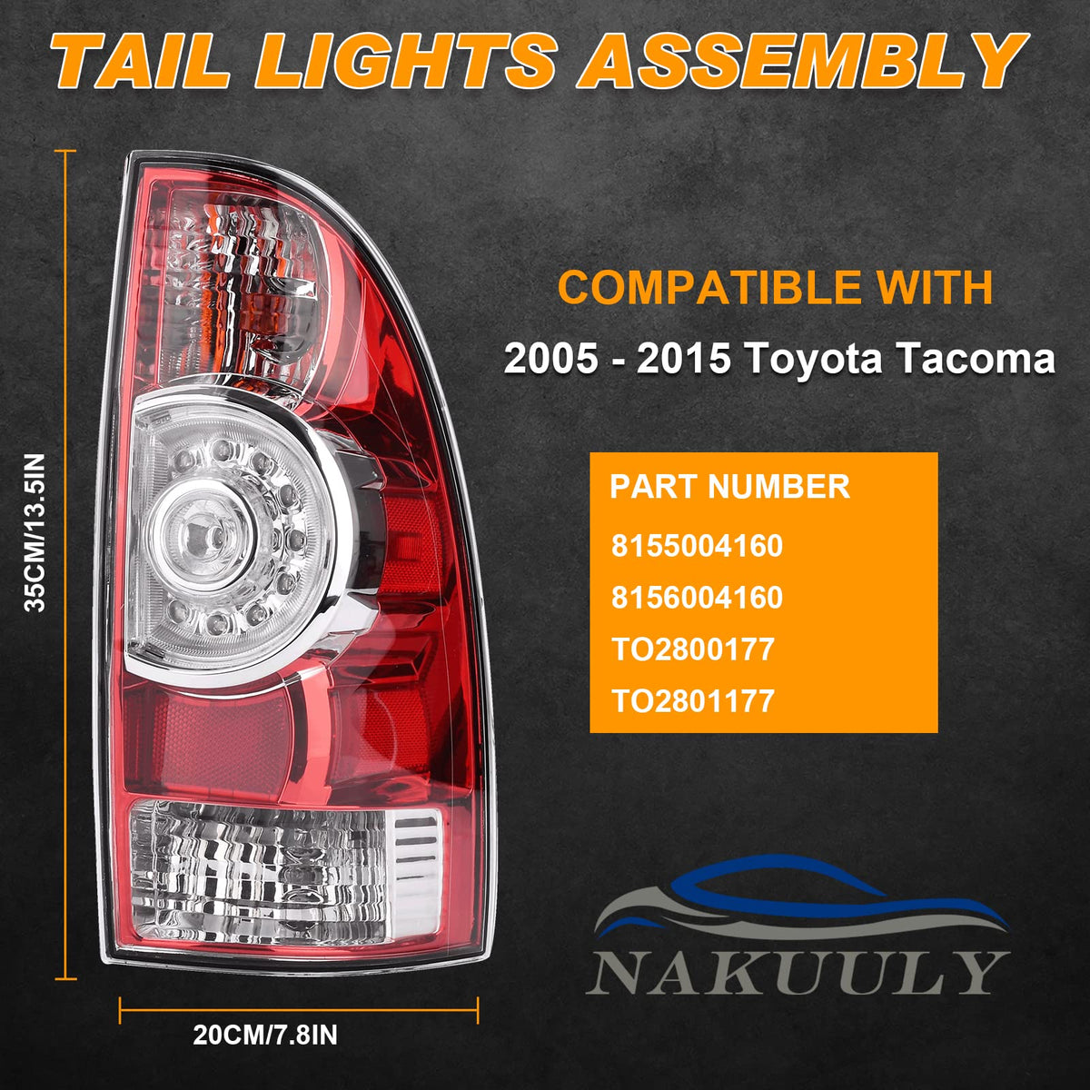 Nakuuly close-up of LED brake chips highlighting brightness and reliable signaling