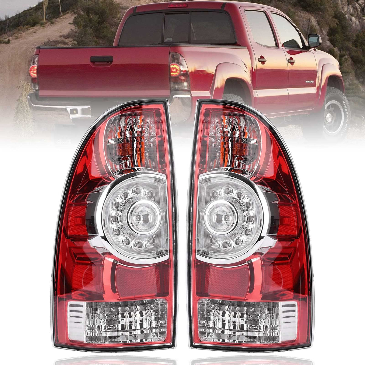 Nakuuly front assembly view showing full tail light and clear lens benefit visibility