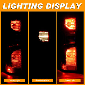 Nakuuly tail light rear view showing harness and plug for easy installation