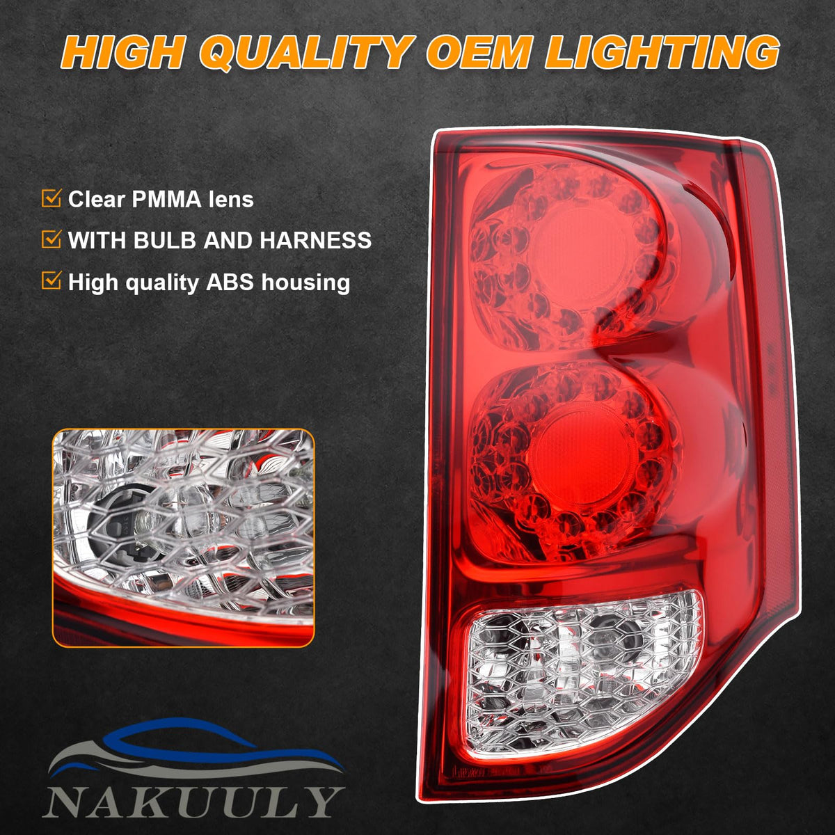 Nakuuly chrome housing detail highlighting durable finish and style