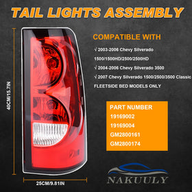 Nakuuly driver side tail light close-up, highlights fit and finish
