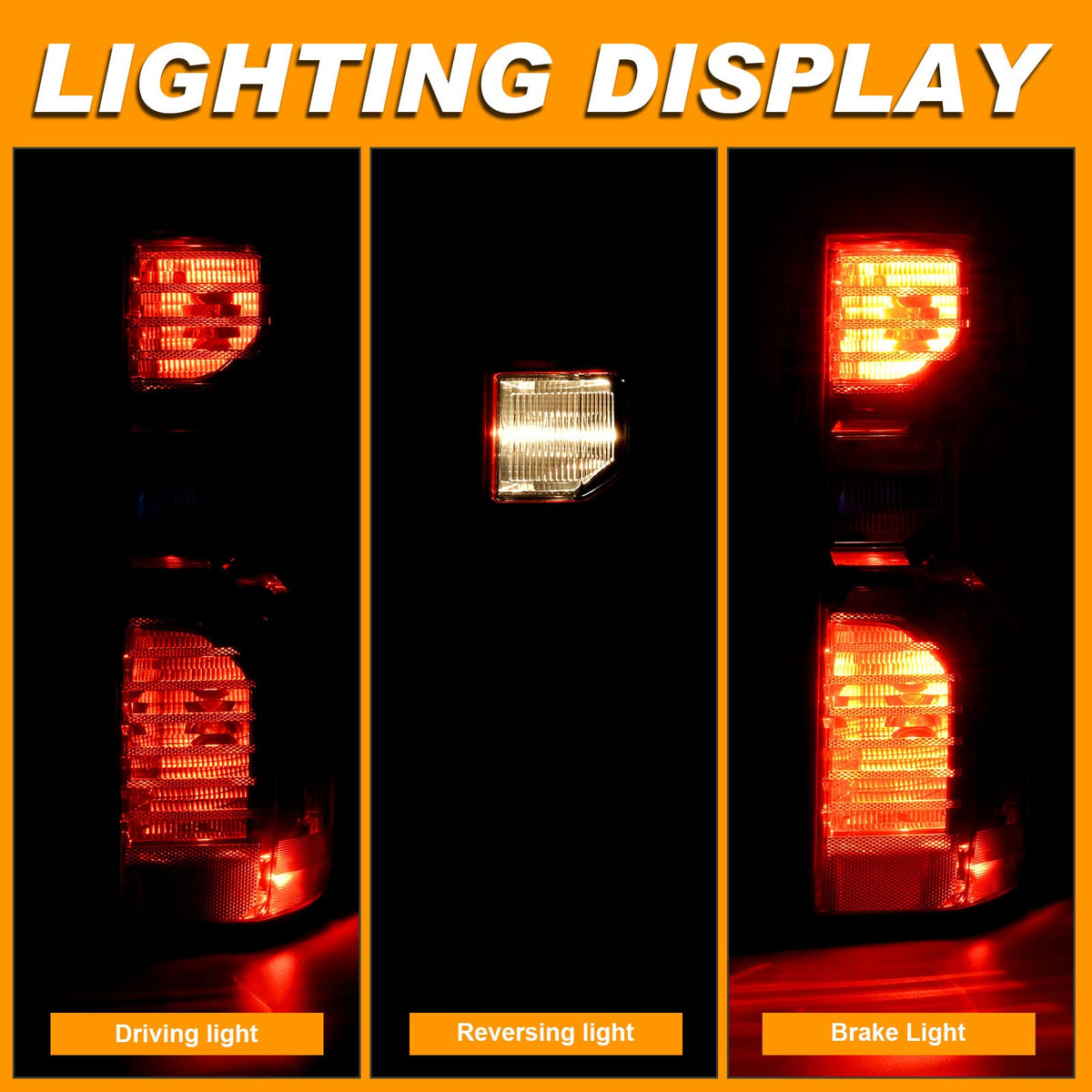 Nakuuly tail light installed on Silverado passenger side showing factory fit benefit