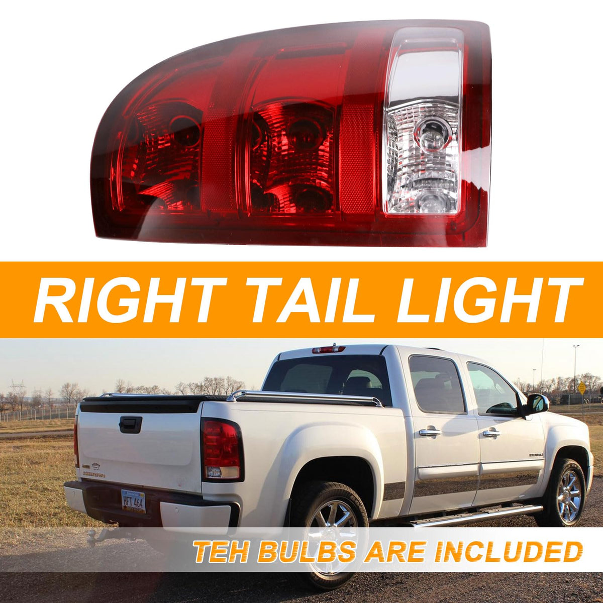 Nakuuly tail light illuminated on truck at night showing visibility benefit