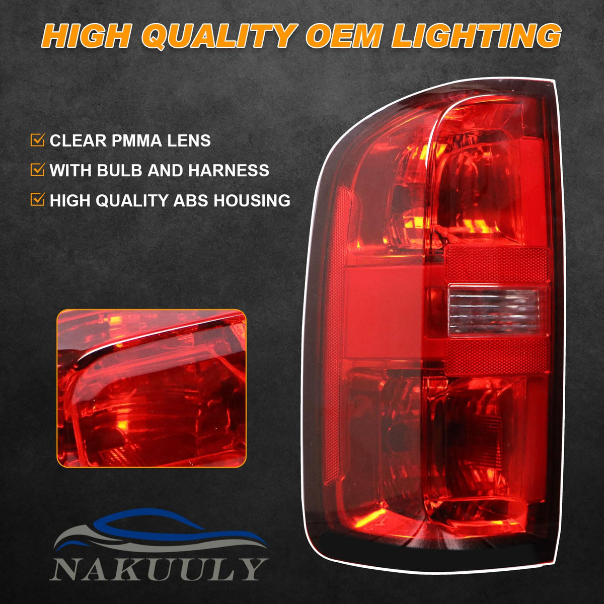 Nakuuly tail light mounted on Chevy Colorado showing restored rear appearance