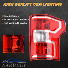 Nakuuly tail light beside ruler demonstrating correct OE fitment benefit