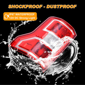 Nakuuly tail light silicone gasket closeup showing weatherproof IP67 protection