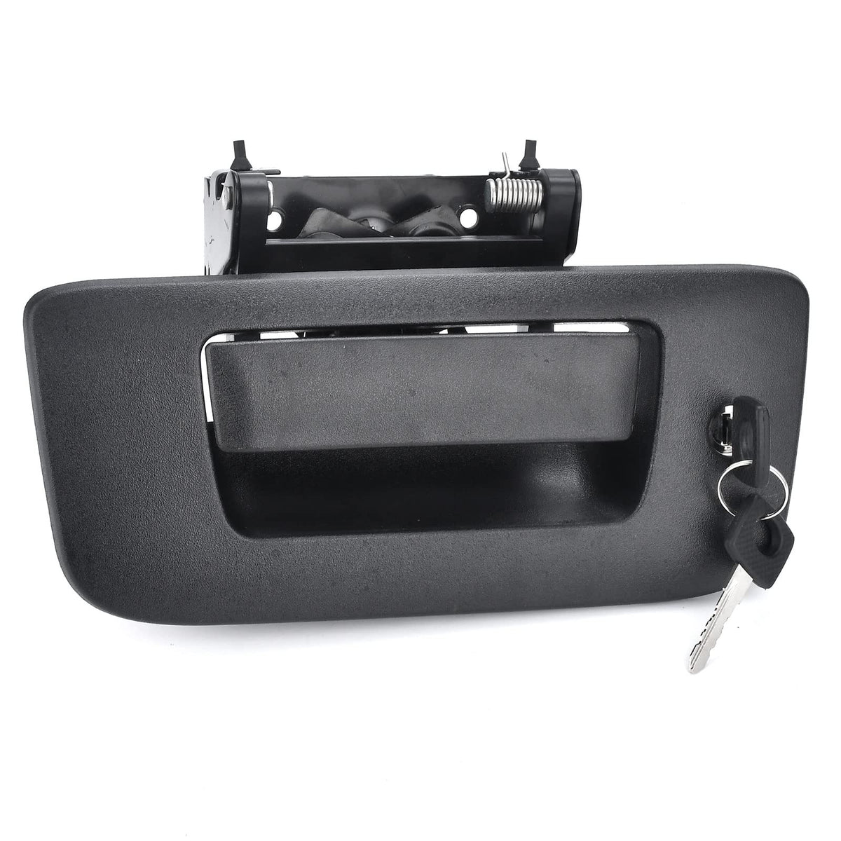 Nakuuly front view of tailgate handle assembly showing fit and protection