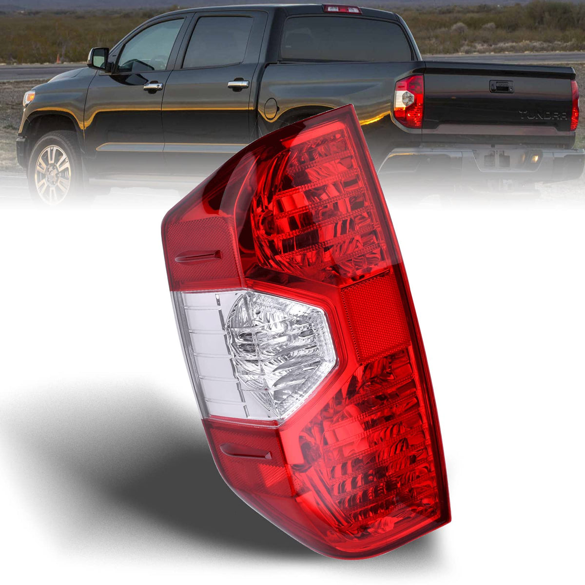 Nakuuly left tail light front view showing clean lens and improved visibility