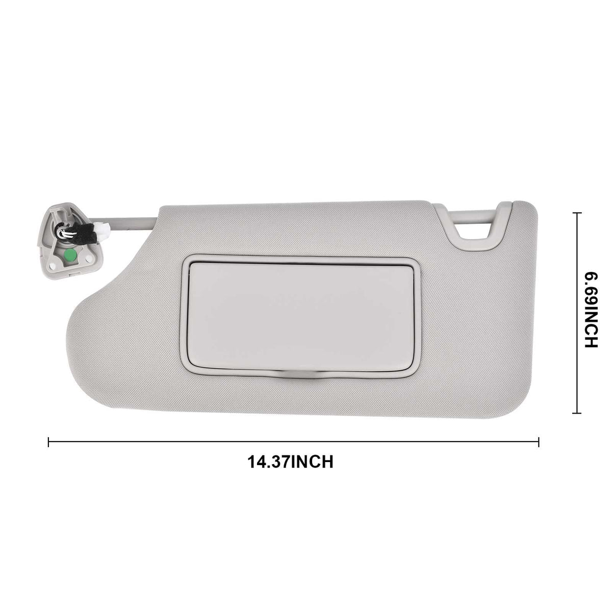 Nakuuly visor hinge and edge closeup demonstrating durable construction benefit