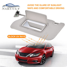 Nakuuly visor installed in Altima interior improving glare reduction benefit