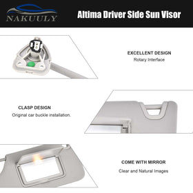 Nakuuly visor mounting bracket detail illustrating easy installation benefit